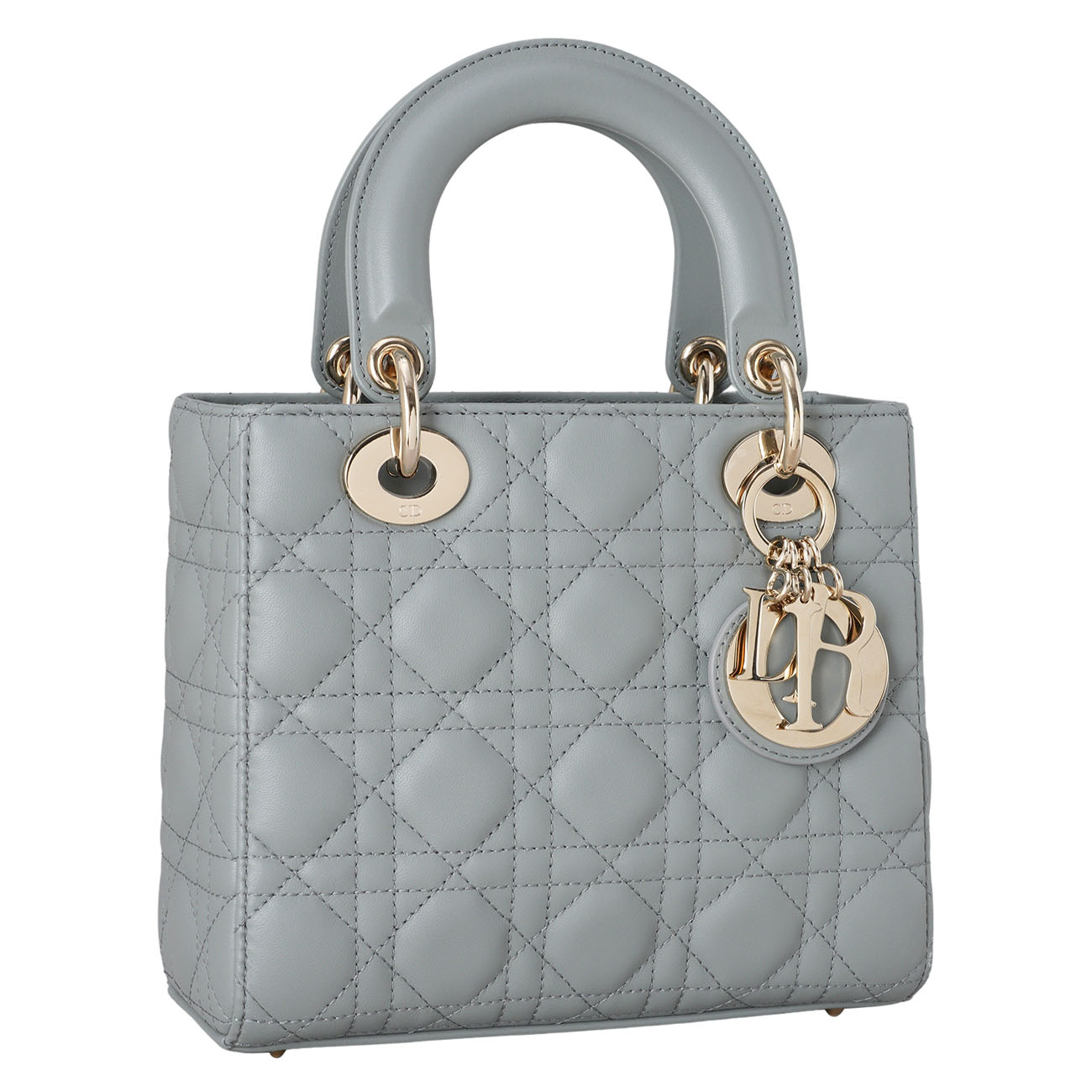 CHRISTIAN DIOR(USED)디올 레이디디올 스몰 스톤그레이